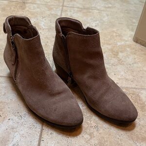 Vince Camuto Tan Suede Ankle Boots
